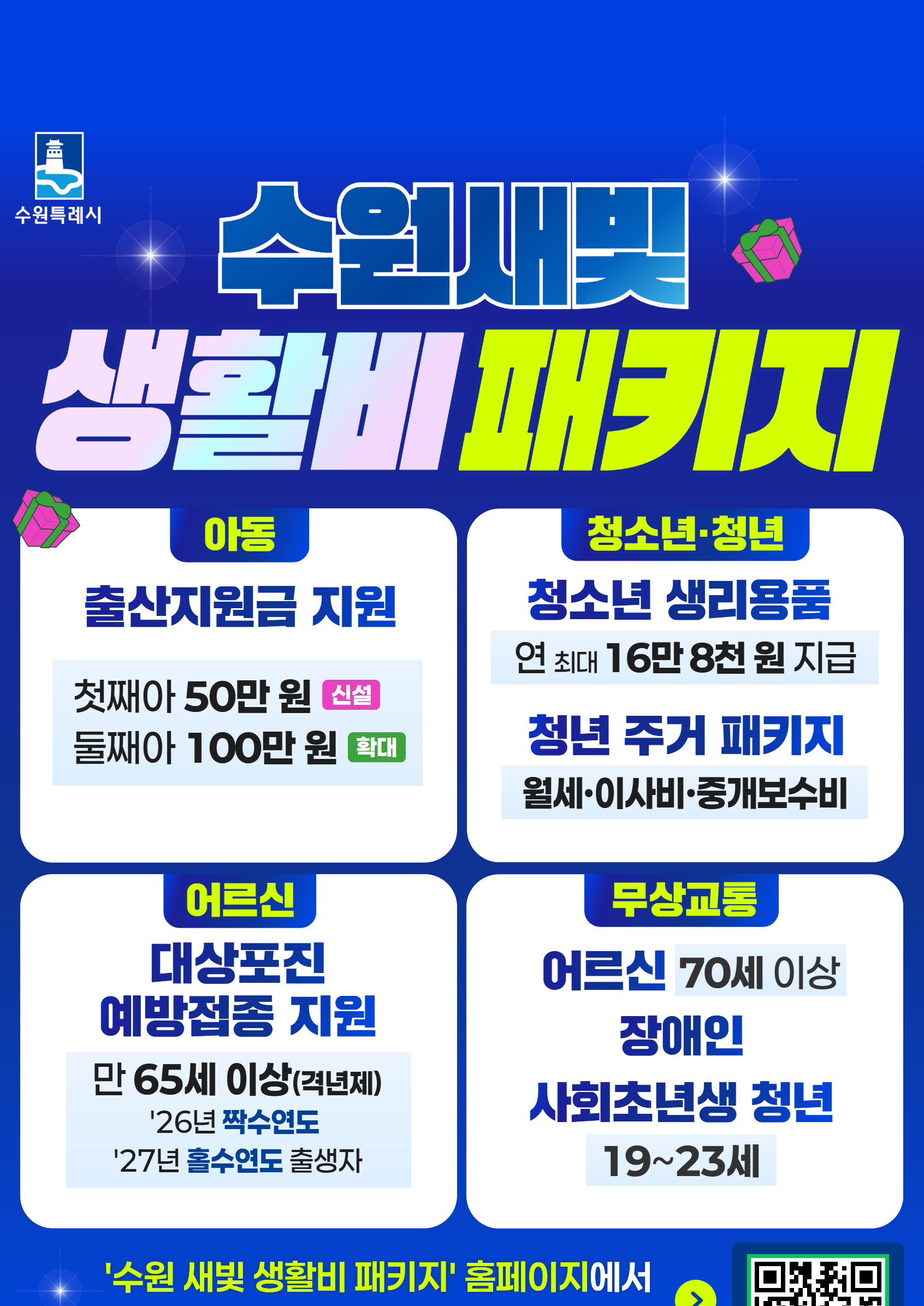 [수원특례시] <br> 수원 새빛 생활비 패키지